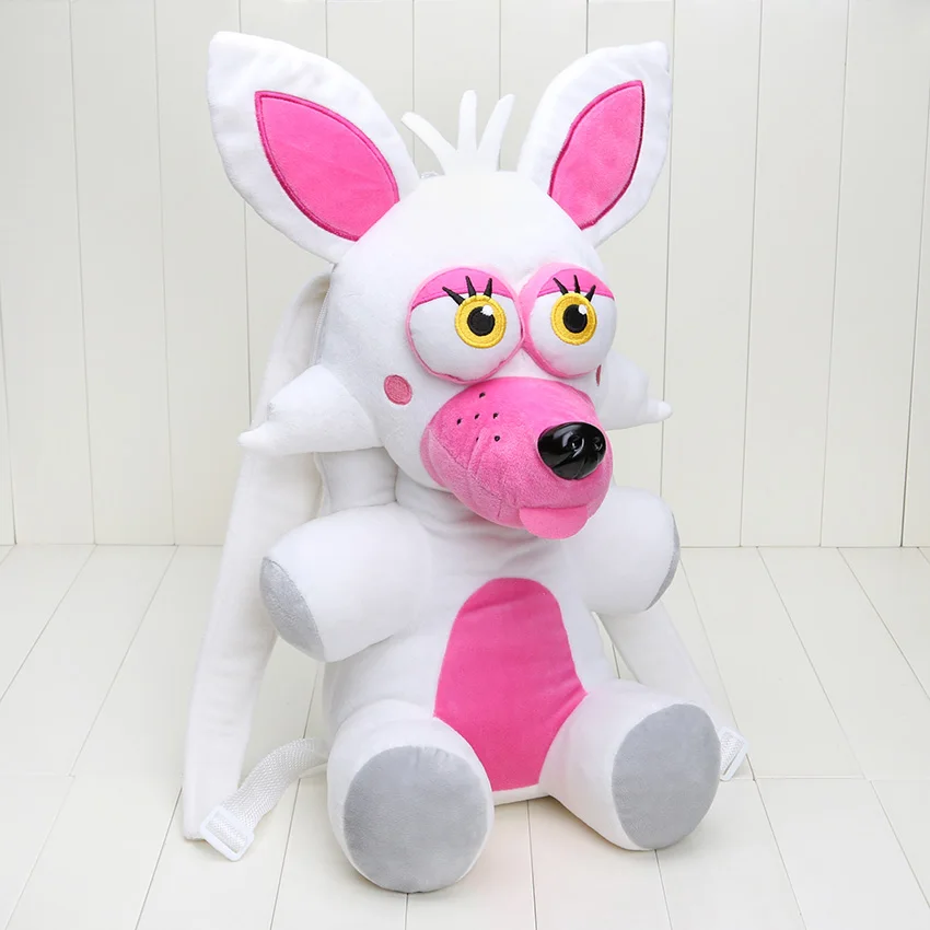 Mangle bag 47cm Рюкзак 18,5 ''47 см пять ночей у Фредди плюшевая игрушка из фнаф Фредди фазмедведь Бонни мангл Фокси Чика плюшевый рюкзак Детская сумка - Цвет: Mangle bag 47cm