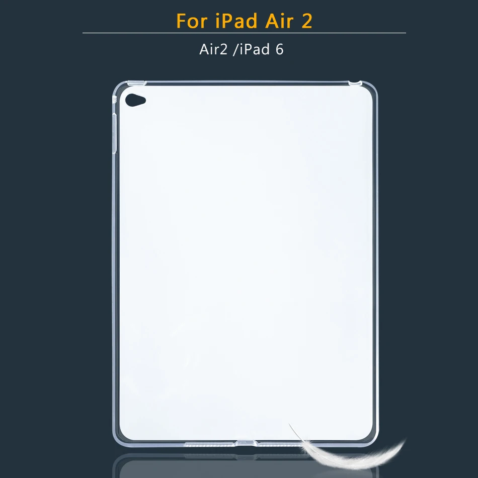 Air 2 Силиконовый чехол для Apple iPad Air 1/Air 2/Pro 9,7 10,5 12,9 11 Мягкий ТПУ чехол Обложка для iPad 9,7 mini 1, 2, 3, 4, 5 лет - Цвет: Air 2