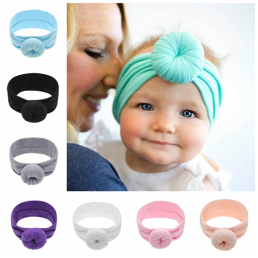 Детская повязка на голову из хлопка и нейлона |