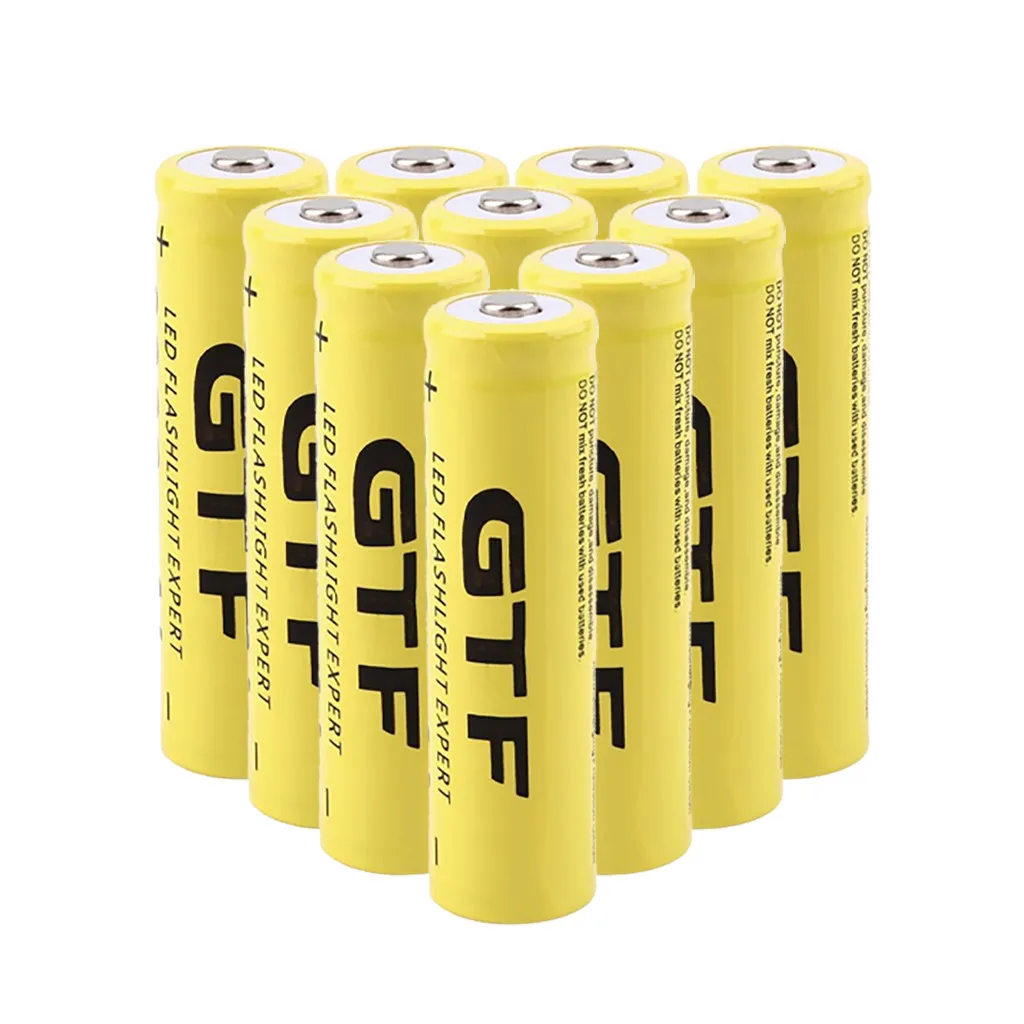 10 шт GTF 18650 9900mAh перезаряжаемая литиевая батарея для фонарика, игрушечный фонарь, 18650 аккумулятор, перезаряжаемая батарея