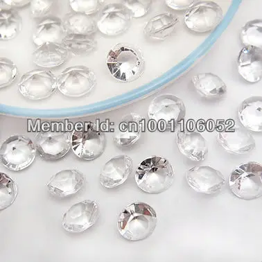 Бесплатная доставка -- 500 шт Aque Blue 4ct (10 мм) алмазные Конфетти Акриловые бусинки для