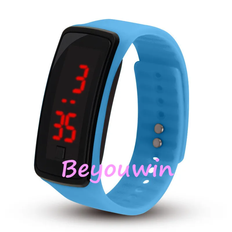 100 шт./лот хит продаж дешевые светодиодные цифровые часы повседневные