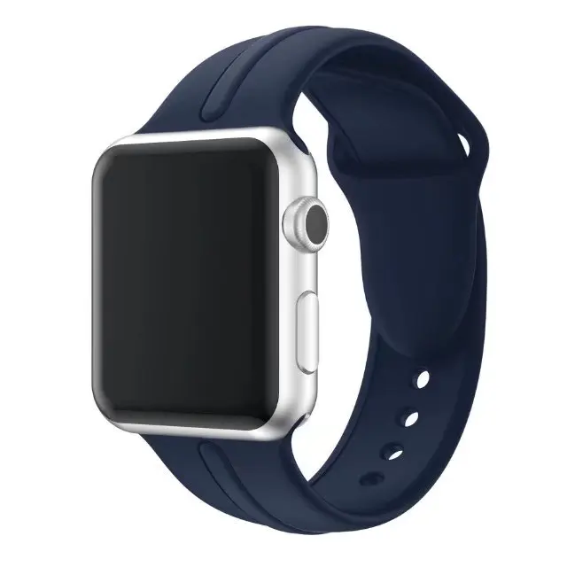 Новый дизайн крутой спортивный силиконовый ремешок для часов Apple Watch 44 мм 40 42 38