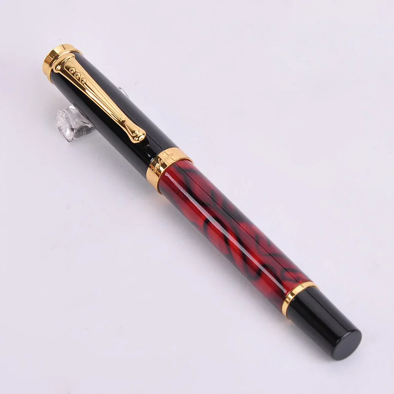 Новинка Jinhao 500 ручка с шариком средней точки черные чернила 0 7 мм Золотой зажим