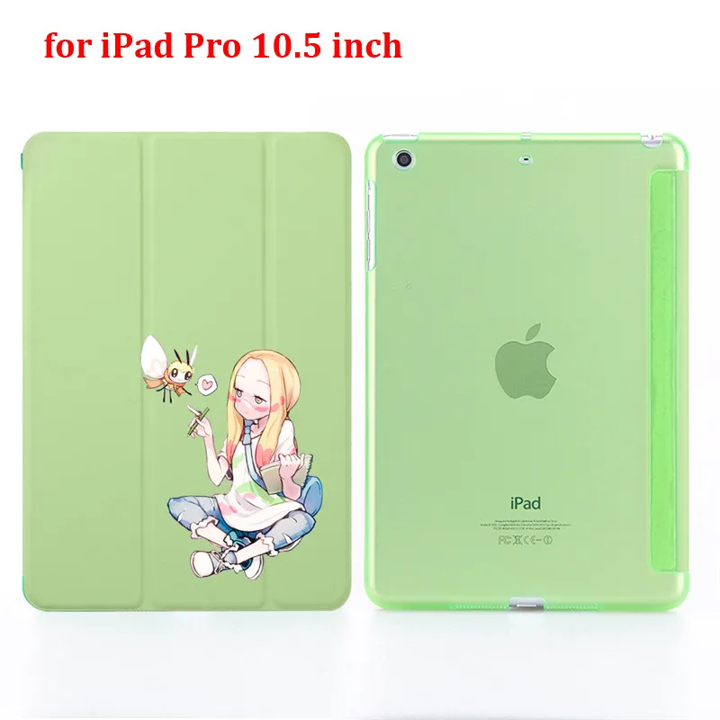 for pro 10.5 inch Чехол для планшета с принтом девочки из мультфильма для Apple iPad Pro 9," 10,5" 1" из искусственной кожи, складной чехол-книжка - Цвет: for pro 10.5 inch