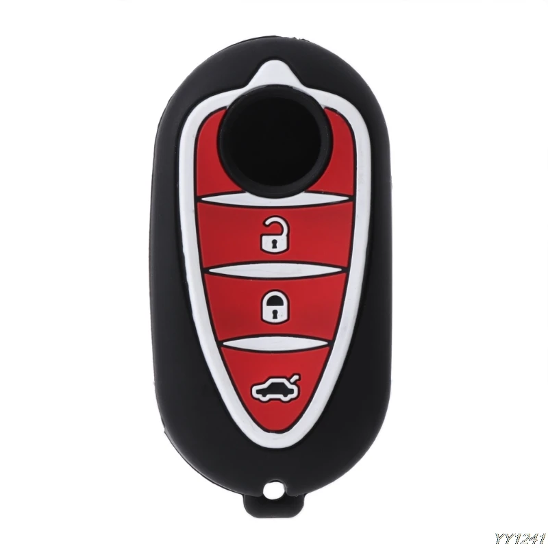 3 кнопки для стайлинга автомобиля силиконовый чехол ключей Alfa Myth 159 GTO Giulietta Romeo 4C GTA