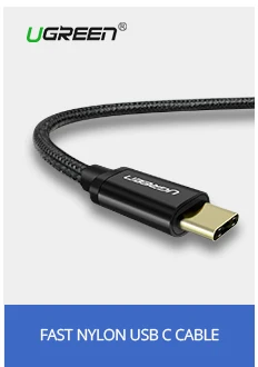 Ugreen PD 60 USB C к USB C 3,1 кабель для samsung Galaxy S10 S9 3A быстрое зарядное устройство кабель для передачи данных для Macbook