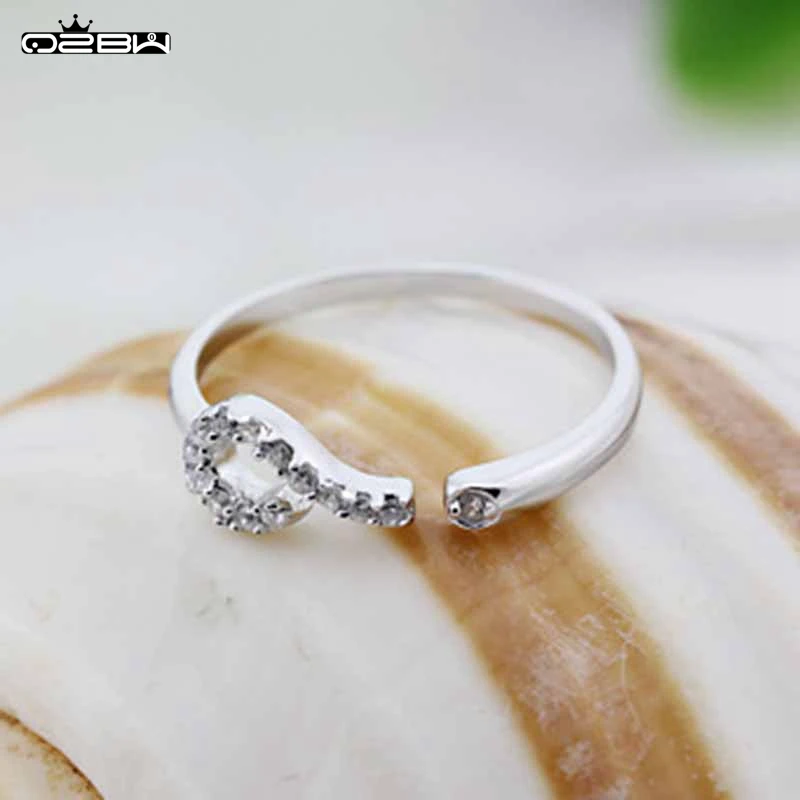 Мода Посеребренная Кольцо Открытие Вопросительный знак Признание В Любви