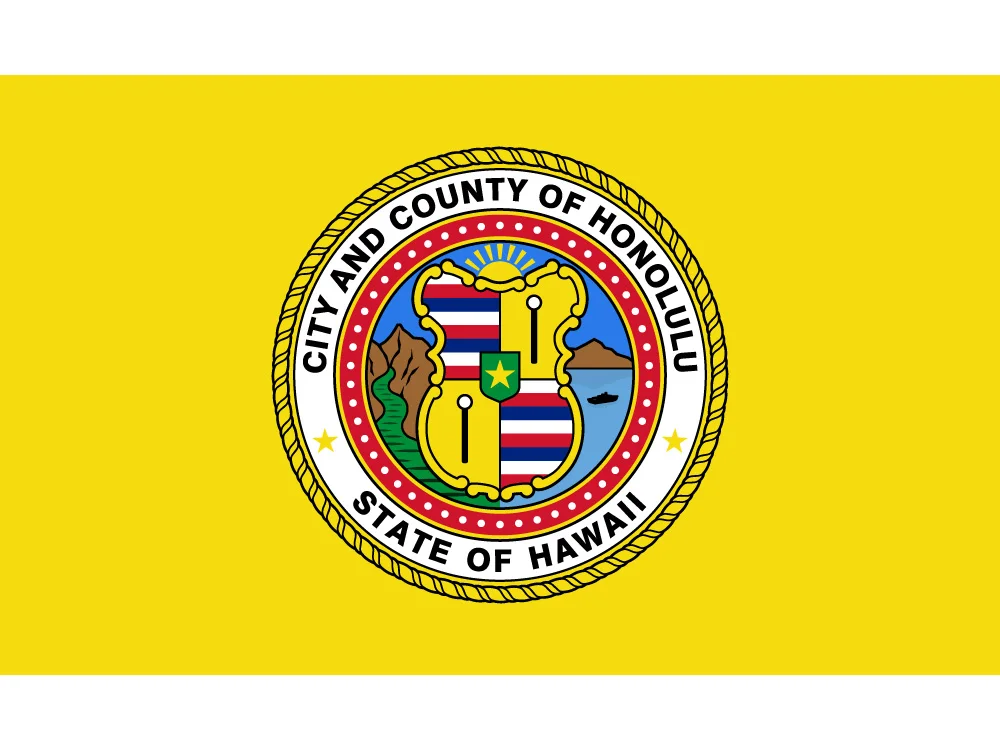 US Honolulu City Flag 90*150cm 60*90cm 3x5ft Custom Banners The capital of Hawaii | Дом и сад