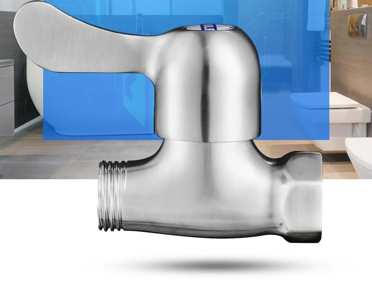 Steel Thickening Angle Valve Direct Valve Water Heater Supply Switch Open Through 4 Valve single cold