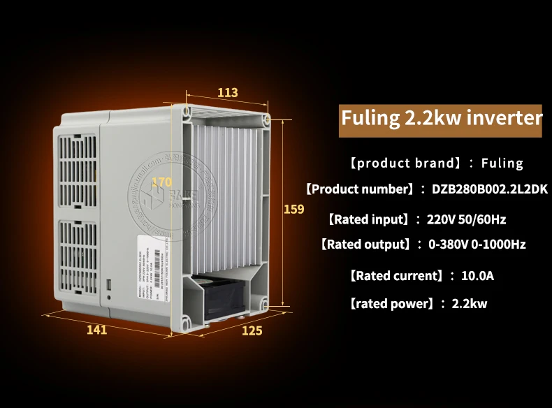 1,5/2,2/3,7/5,5/7.5KW инвентор Fuling inventer гравировальный станок общего высокоскоростной шпиндель инвертор двигателя