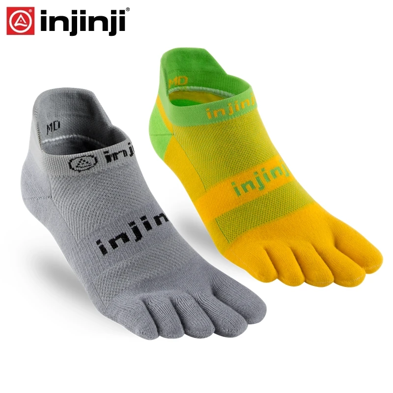 Injinji Toe socks беговые легкие без шоу носки для бега с пятью пальцами мужские