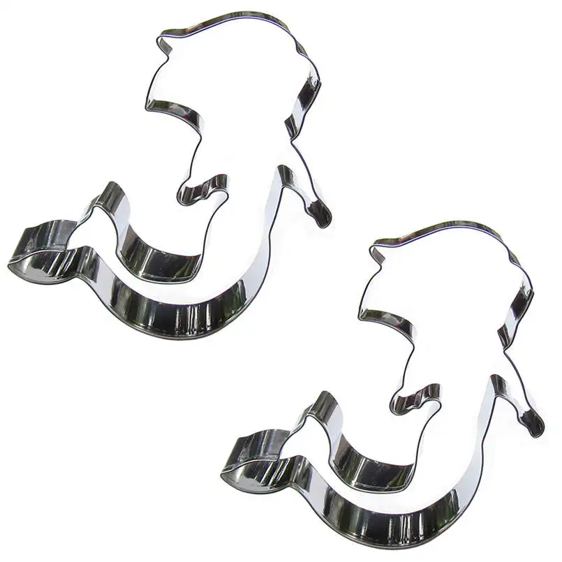 Формы для вырезания печенья в форме русалки из 2 частей инструменты выпечки