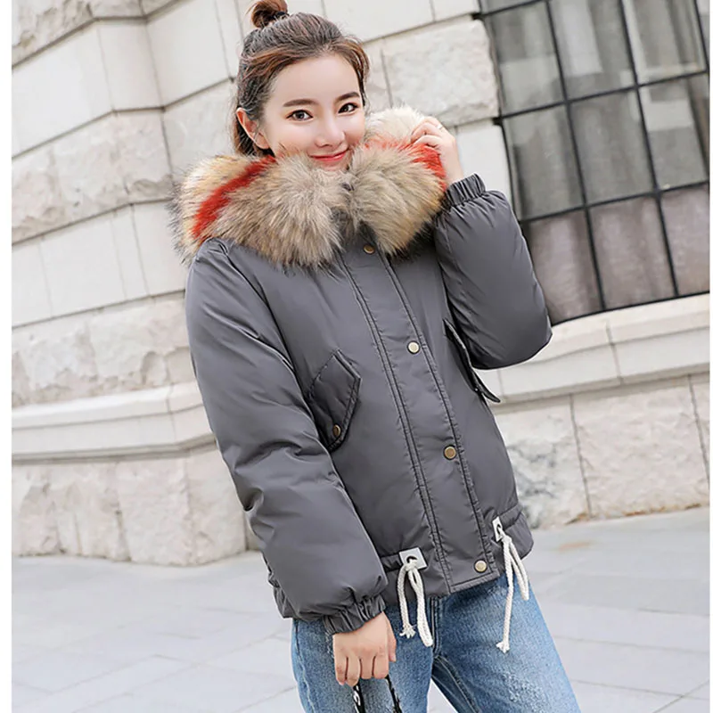 2020 Новое поступление зимняя куртка женская короткая верхняя одежда модная с