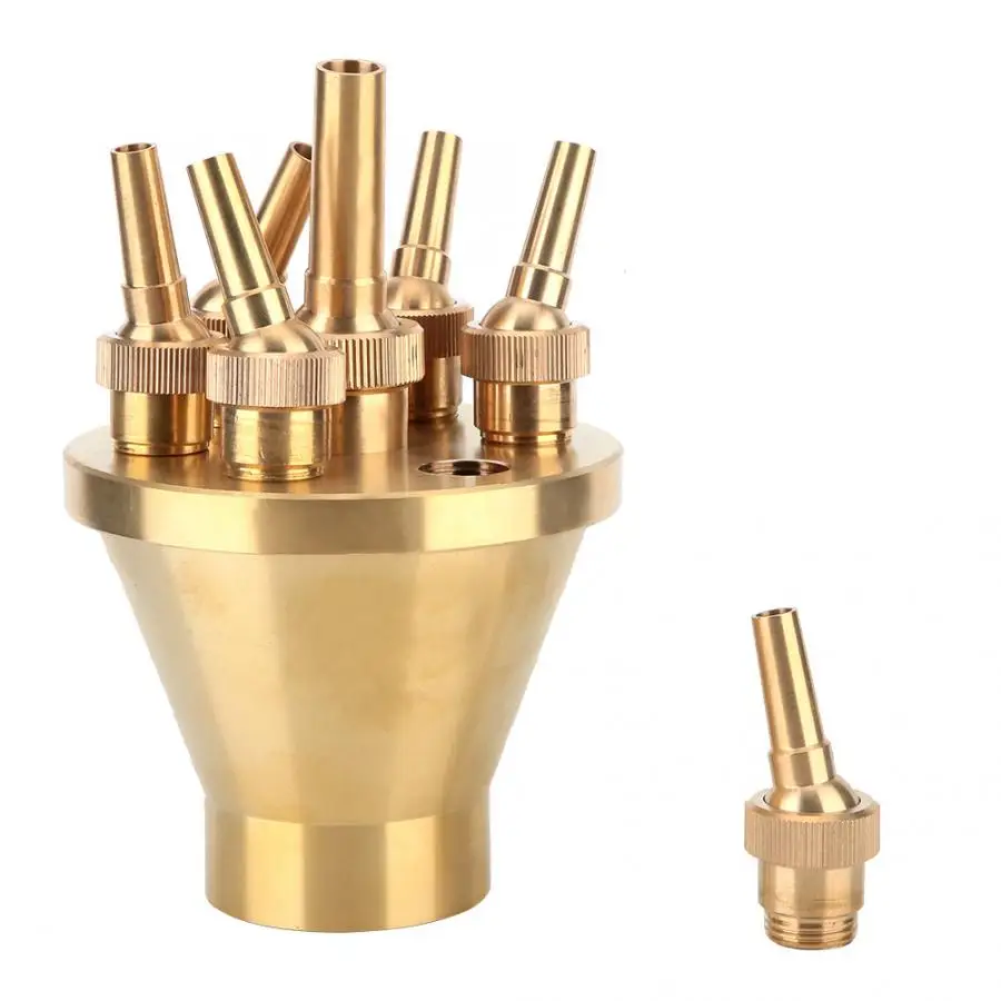 Оборудование Регулируемый цветок фонтан сопло несколько разбрызгивателей