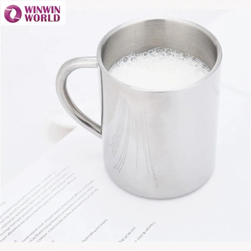 Лидер продаж 300 мл эспрессо Кофе молоко Чай Кружка Пивная кружка молока серебро