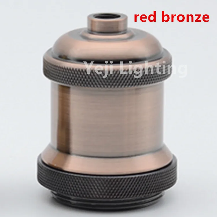 Декоративные цветные красные бронзовые лампы держатель Эдисона в ретро стиле