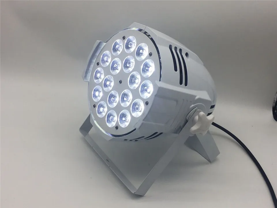 Светодиодный DJ Par 6в1 RGBWA UV 18X18 W светодиодный Par lata de Grado непроницаемый IP20 Aluminio Negro vivienda 90 V-240 V