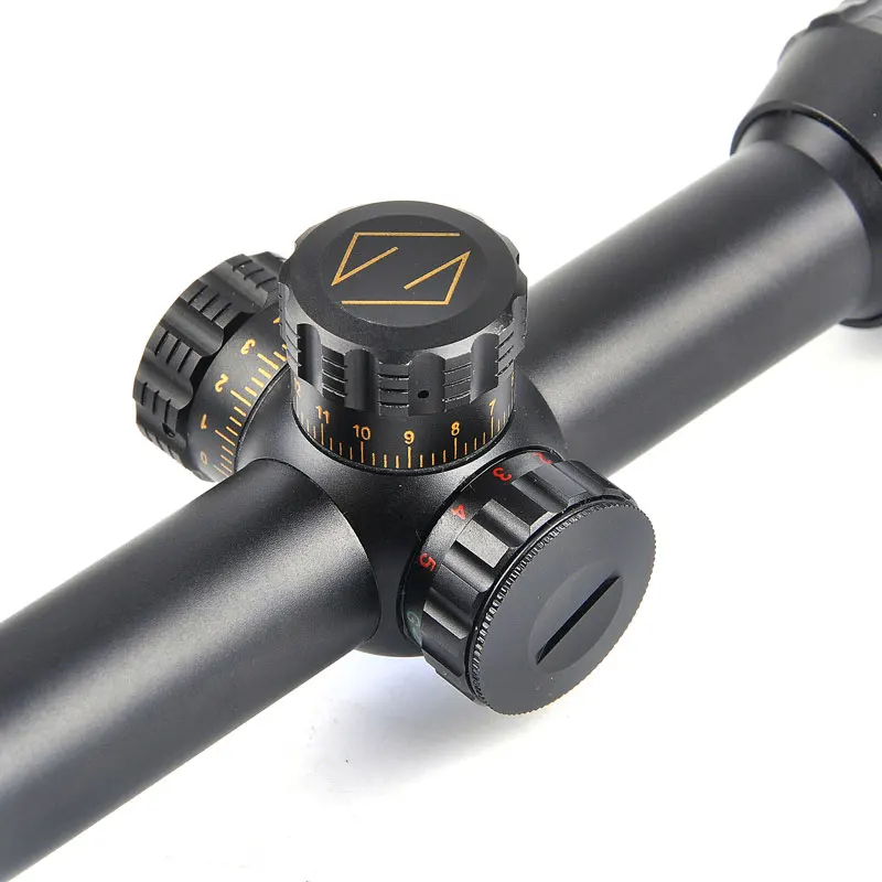 6-24X50 Золотая маркировочная оптика Riflescope красный и зеленый Retical волоконно-оптический прицел винтовка охотничьи прицелы
