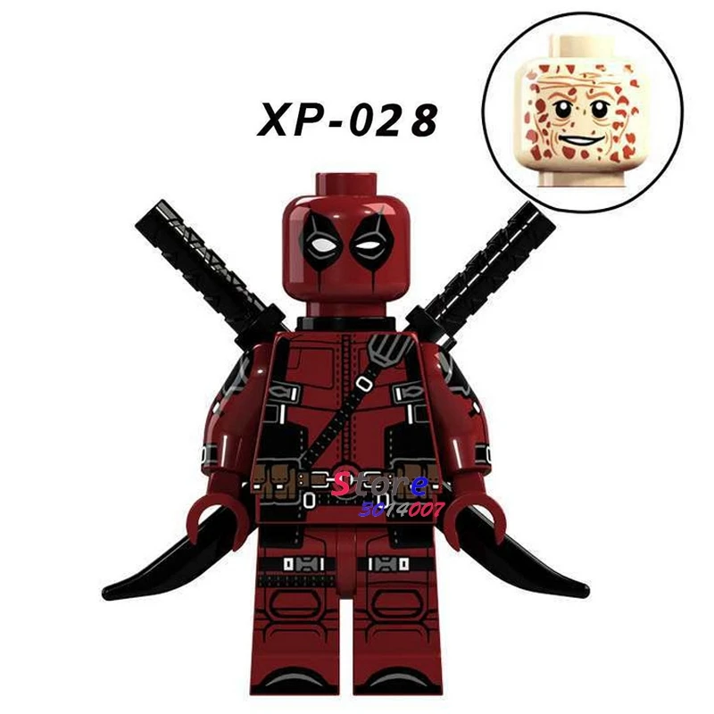 XP028 50 шт. супер герой фильма Lando Cairissian Эдварда Scissorhands Человек-паук Дэдпул строительный блок для детей игрушки - Цвет: XP028