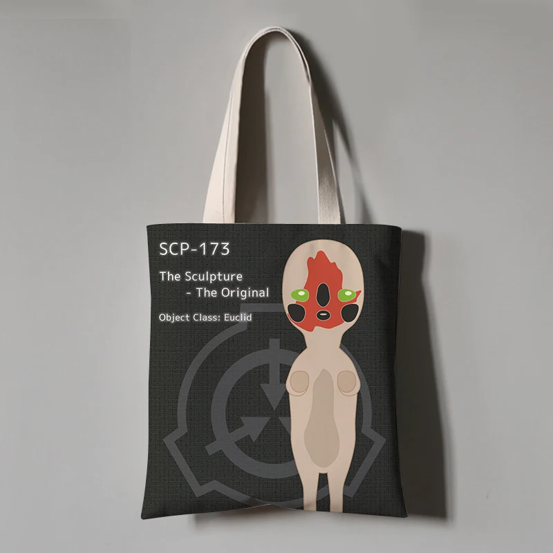 SCP Foundation Canvas School Bookbag сумки для покупок женские через плечо дорожные женщин DIY