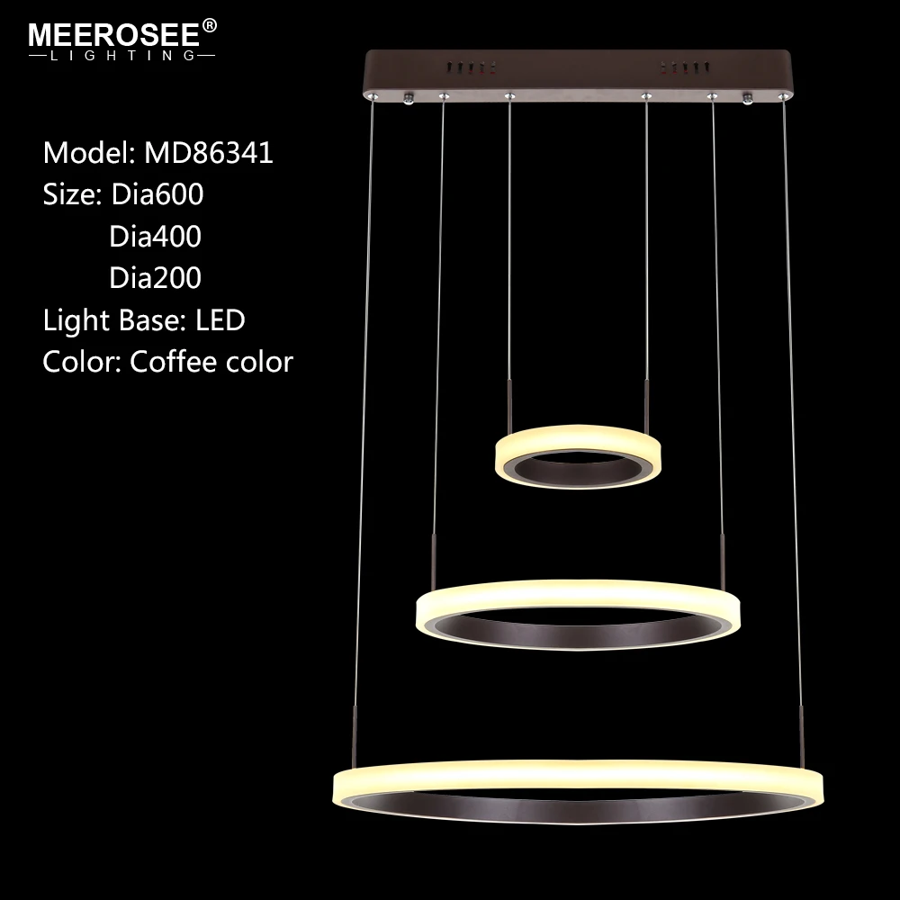 2018 современные светодиодные подвесные светильники с 3 кольцами для спальни Foryer