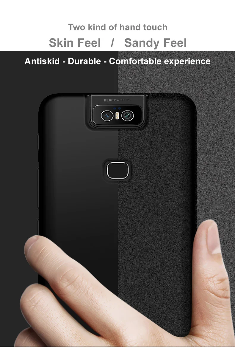 IMAK для Asus Zenfone 6 ZS630KL чехол Ковбой тонкий твердый пластиковый чехол на заднюю панель ZS630KL чехол с пленкой