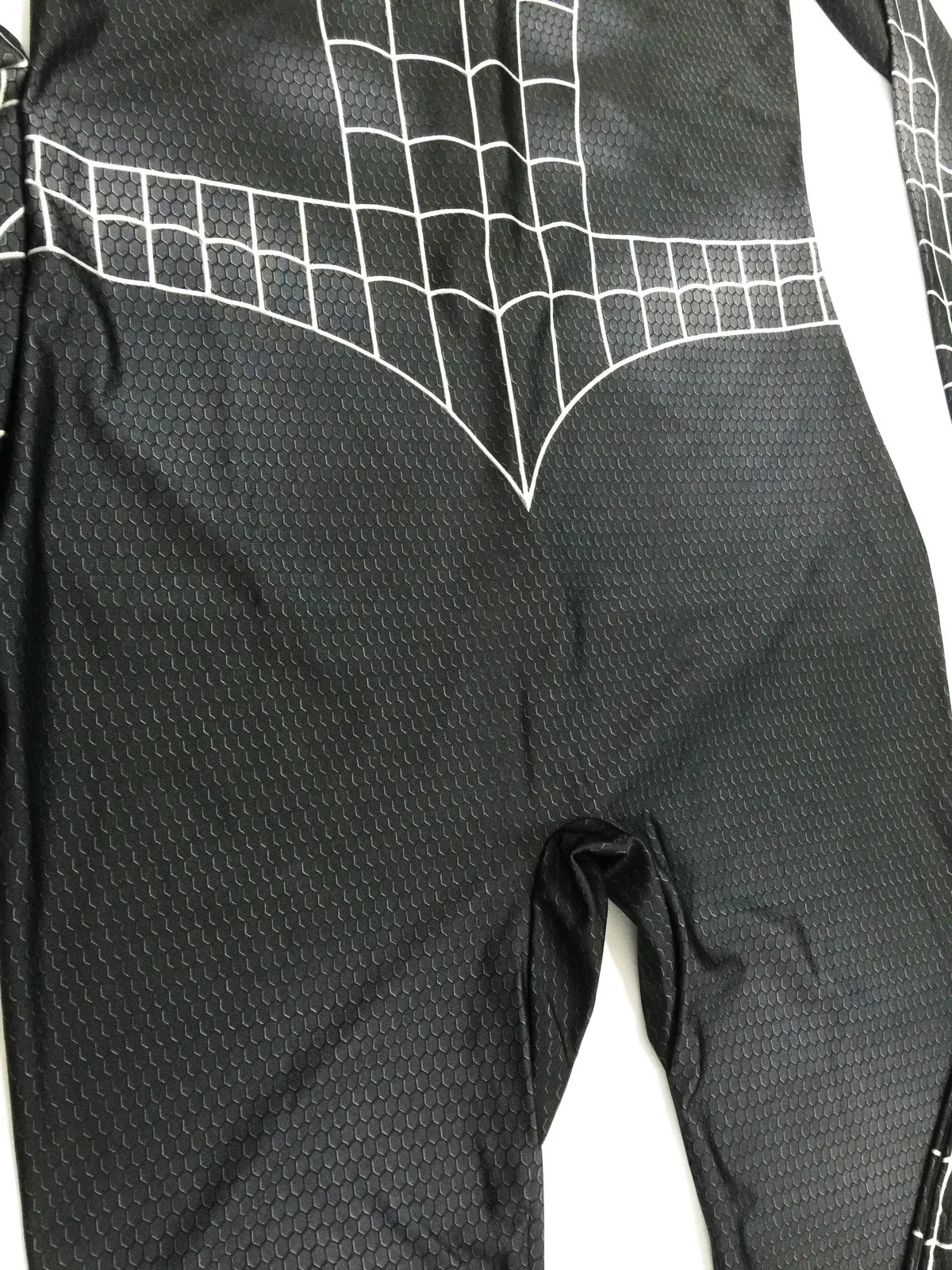 Marvel черный костюм для косплея Человека паука потрясающая маска zentai взрослых|custom