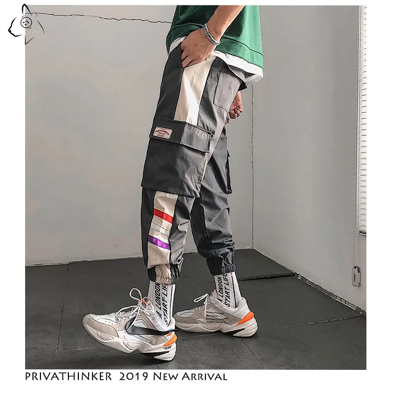 Privathinker мужские Новые хип-хоп 2020 Харадзюку джоггеры уличная Мужская шаровары с