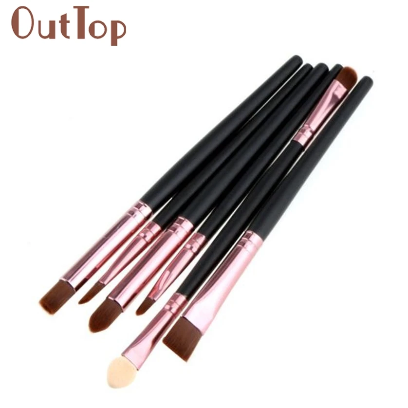 Женская Популярная 6 шт. Косметическая Кисть для макияжа губ кисть теней