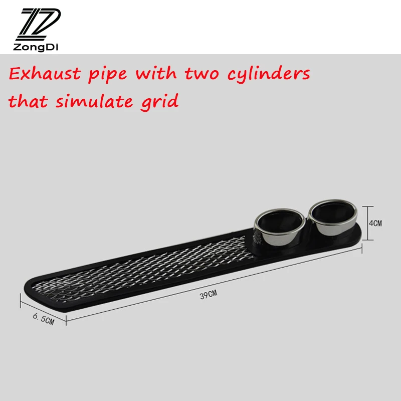 

ZD 2pcs/set 3D Cool Car-Styling Carbon Exhaust Sticker For Hyundai Tucson 2017 Solaris ix35 i30 Suzuki Swift Mitsubish ASX Acura