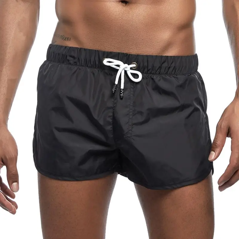 JOCKMAIL Side slit Dry Men's Board Shorts Summer Beach Surfing Man Swimming Shorts Athletic Sport Running Hybrid Home Shorts
