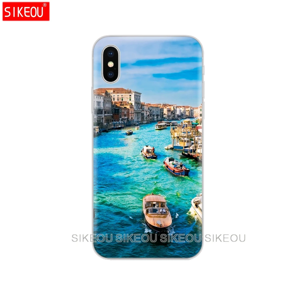 Силиконовый чехол для телефона Iphone 6X8 7 6s 5 5S SE Plus 10 XR XS Max чехол Италия Рим башня - Цвет: 70472