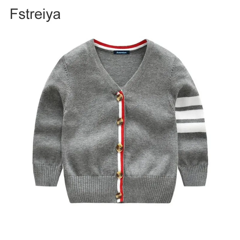 Свитер для мальчиков весенняя одежда маленьких девочек малышей Детский Зимний