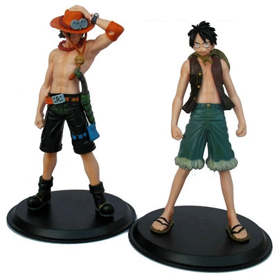 2 шт./лот новые японские Аниме One Piece Monkey.D.Luffy Portagas D Ace ПВХ фигурки Набор игрушек