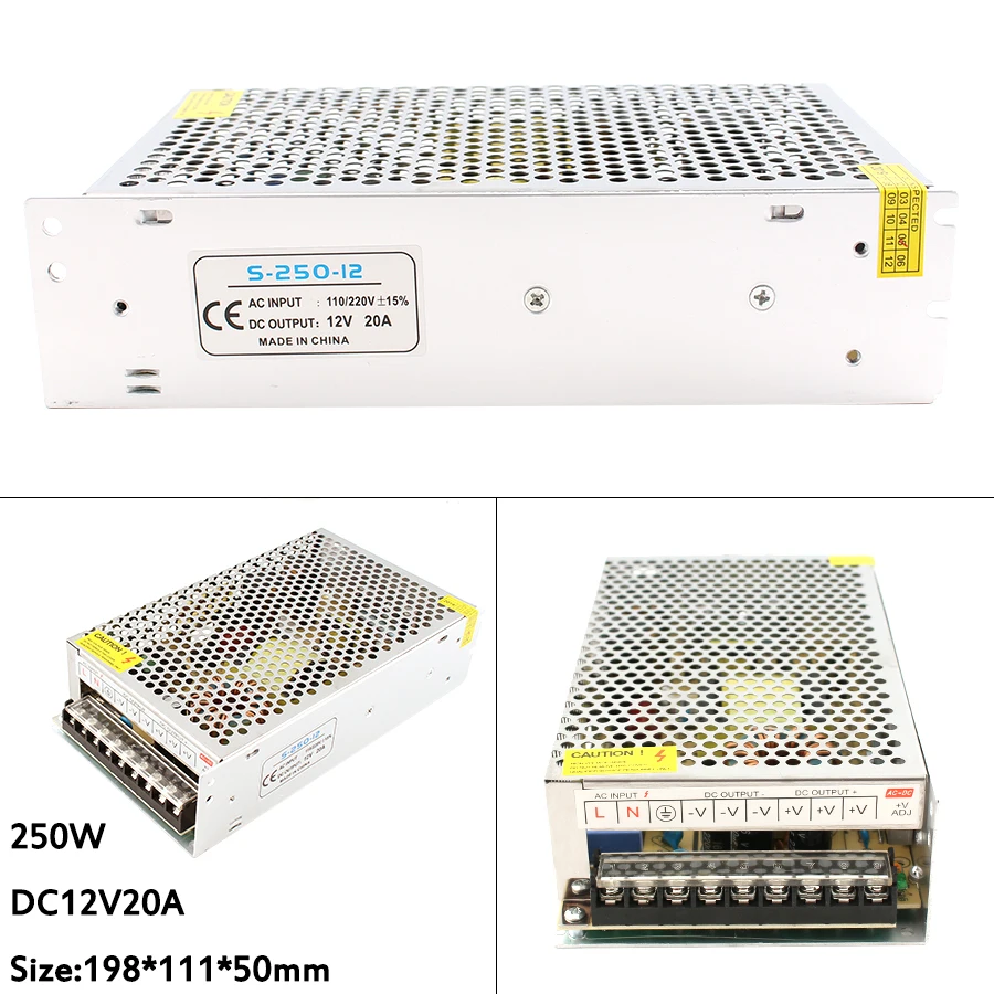Источник питания для светодиодных лент RGB, светильник DC 5 в 12 В 24 В 3A 5A 10A 15A 20A 5 12 24 В, светодиодный светильник RGB, адаптер питания
