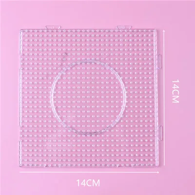 ZY5.0 MM 2,6 мм/5 мм Perler бисер квадратный Pegboard 3D головоломка Juguetes для Хама бисера Развивающие игрушки для головоломка для детей Brinquedos - Цвет: ZY5.0 MM