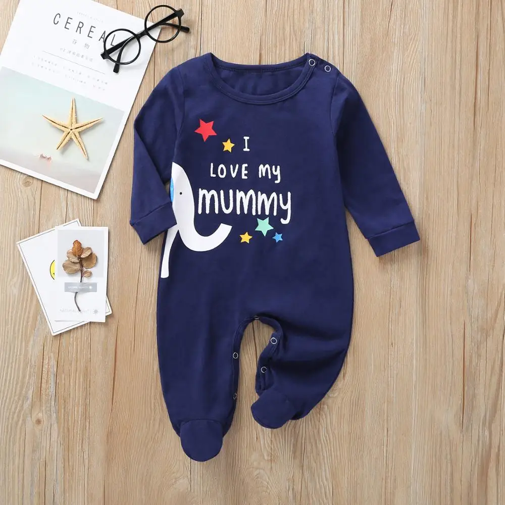 baby girls boys clothes set Long sleeve I Love my DADDY &amp Mummy rompers Newborn Infant jumpsuit Toddler Outfits | Детская одежда и