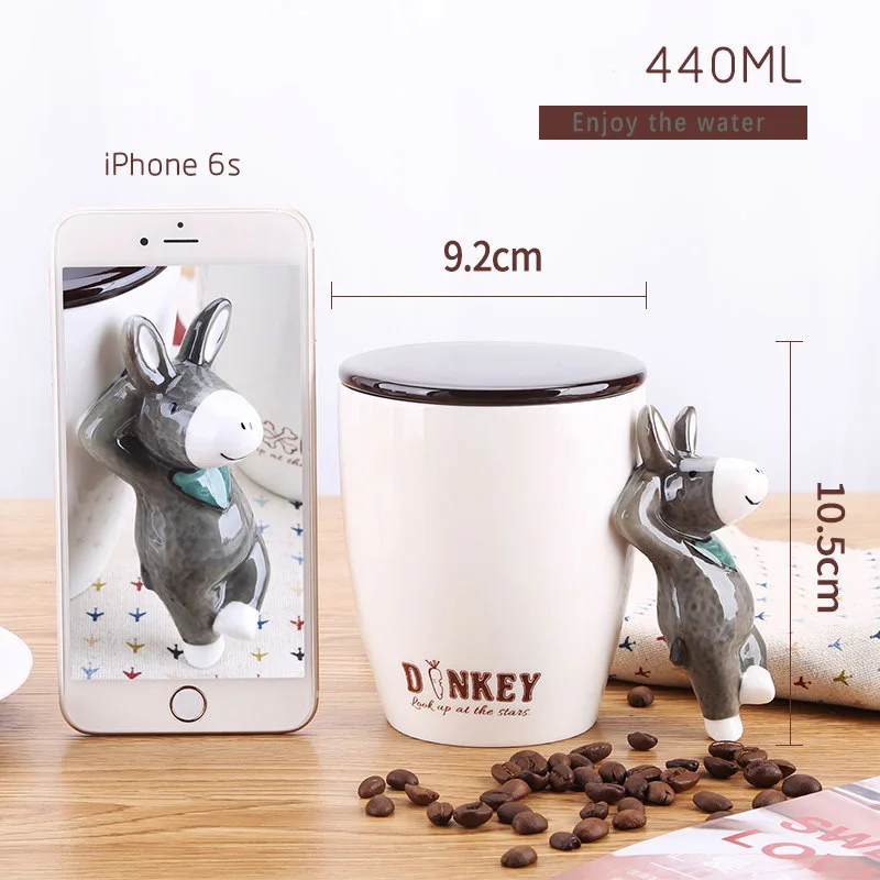 Кофе чашку питьевой Mark чай с молоком сок лимона кружка Кофе чашки Офис Drinkware уникальный подарок белка енотовидная собака лиса