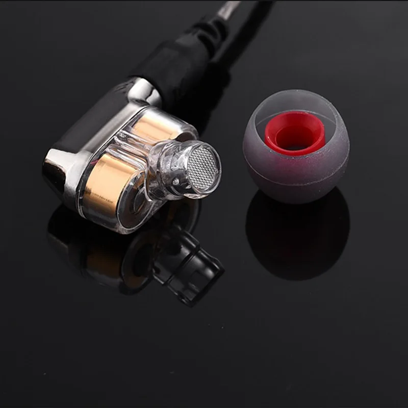 Dynamic Double Unit Drive In Ear Earphone Bass Subwoofer HIFI DJ Monito Running Sport Headset Earbud | Электроника