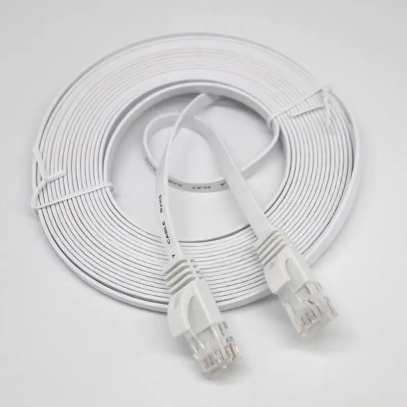 10 м/15 м/20 м CAT6 плоский Ethernet кабель RJ45 Lan UTP патч интересный Лот Высокое качество для