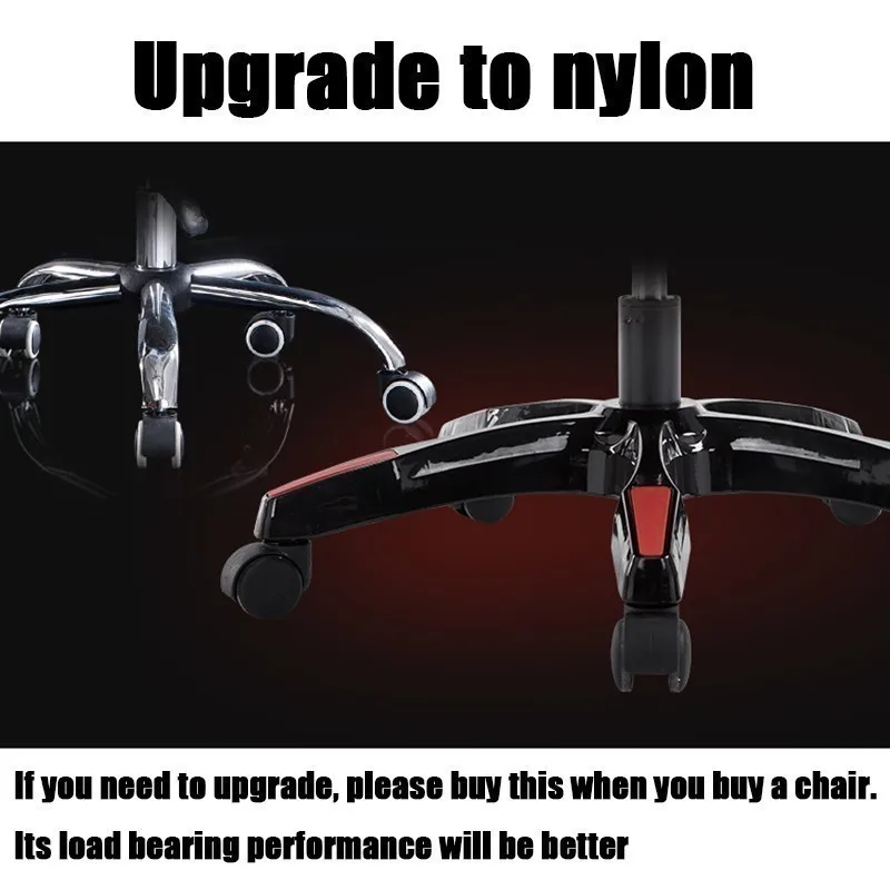 Upgrade to nylon1 Высокое качество H-4 Esports Silla геймер игровой офисное кресло с подставкой для ног Эргономика может лежать синтетические кожаные колеса бытовой - Цвет: Upgrade to nylon1