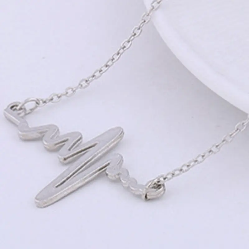 Хит Трендовое ожерелье с цепочкой в форме сердца ритмом и висячим сердцем