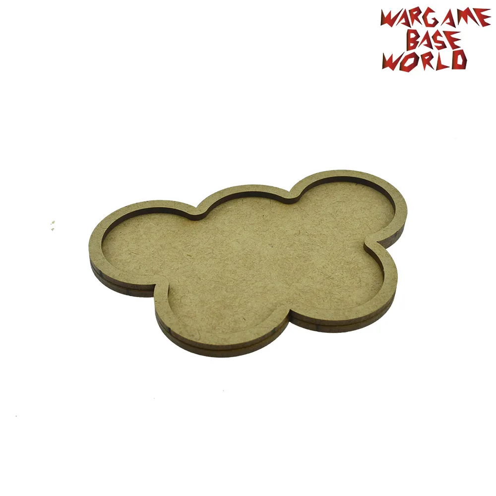 Wargame Base World-Movement Tray-5 круглых 40 мм-форма MDF