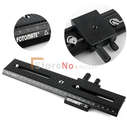 Fotomate LP-02 Высокое качество 200 мм Диапазон 2-полосный Макросъемка рельс фокусировки