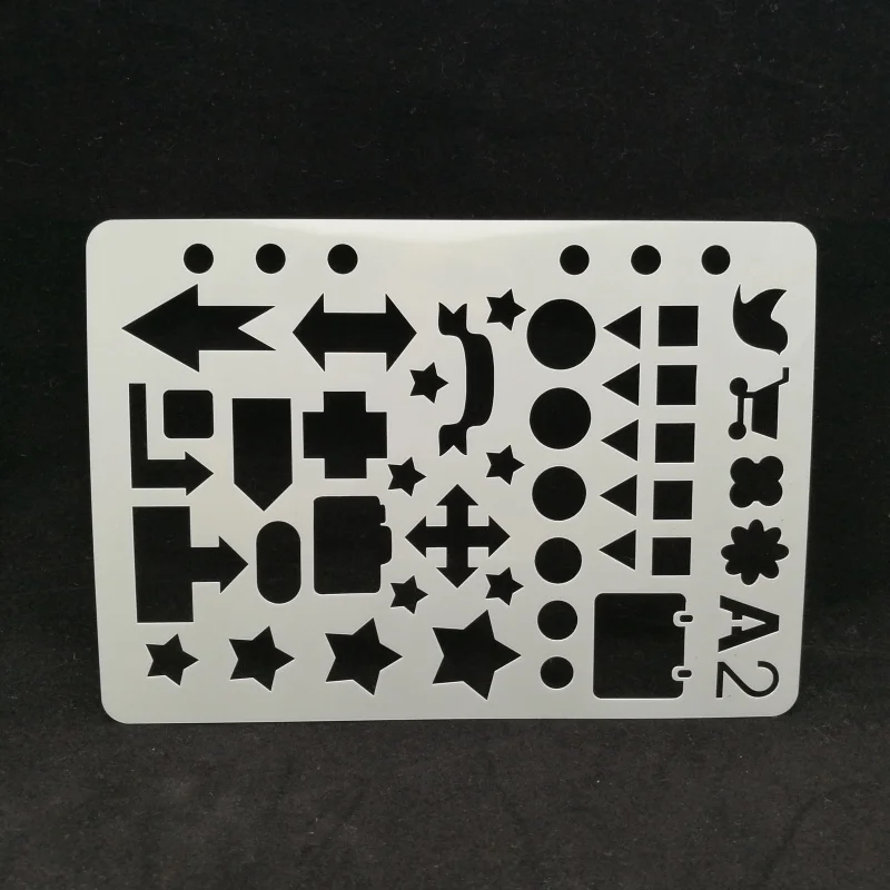 Трафарет со звездными стрелками для наслоения трафарет рисования