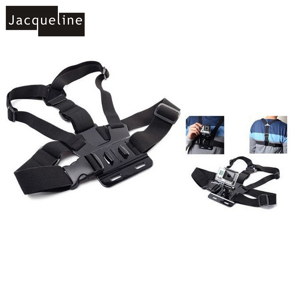Jacqueline для крепления на грудь монопод аксессуары комплект чехол GoPro hero 5 4 3 + 6 SJCAM