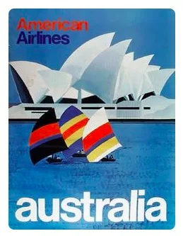 B.O.A.C Qantas Австралия путешествия Тур ретро ВИНТАЖНЫЙ ПЛАКАТ холст живопись DIY обои
