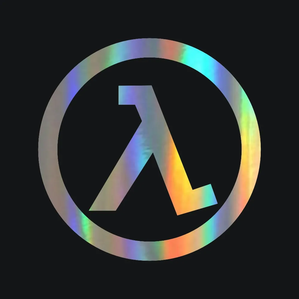 dazzle color Tancredy 2-я половина цена 13,6*13,6 см 3D наклейки для стайлинга автомобилей Half Life Автомобильные наклейки-логотипы и наклейки для кузова автомобиля - Название цвета: dazzle color