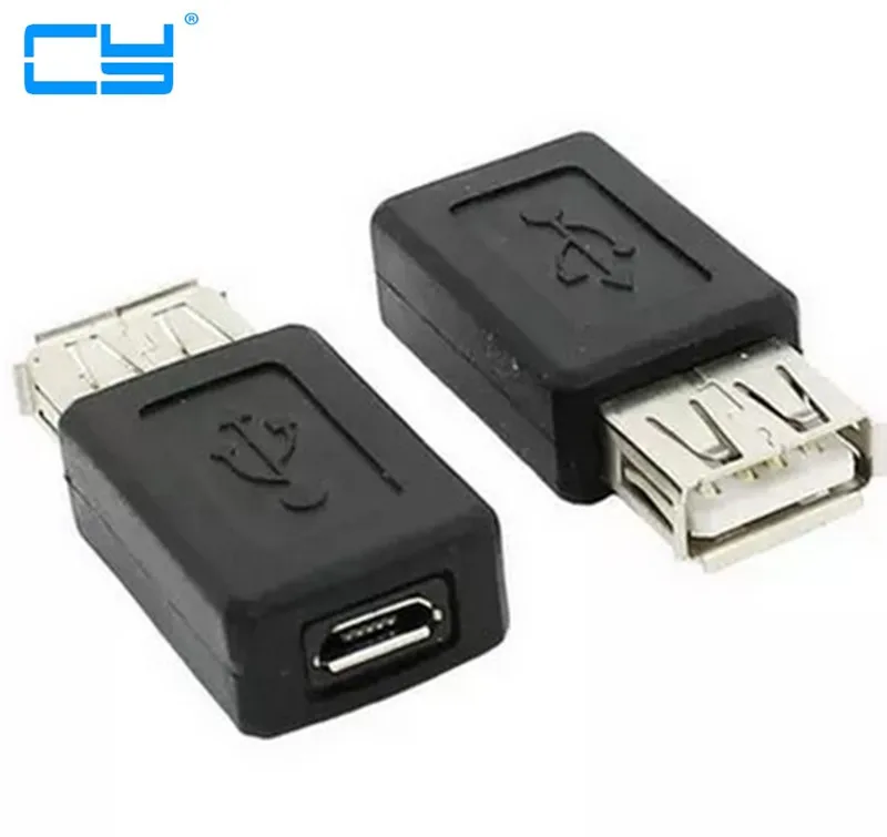 Femea-convertidor USB 2 0 para hombre, convertidor, adaptador, conector, Micro USB B...